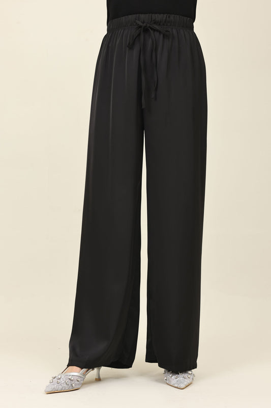 WHISPER GLIDE PALAZZO-BLACK