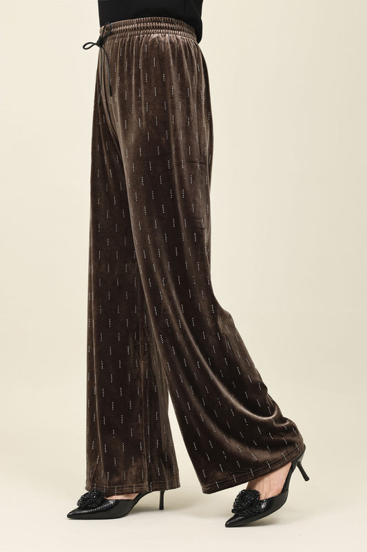 CASCADE VELVET BOTTOM-COFFEE