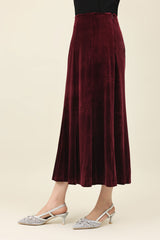 ELEMENT STANCE VELVET SKIRT-WINE