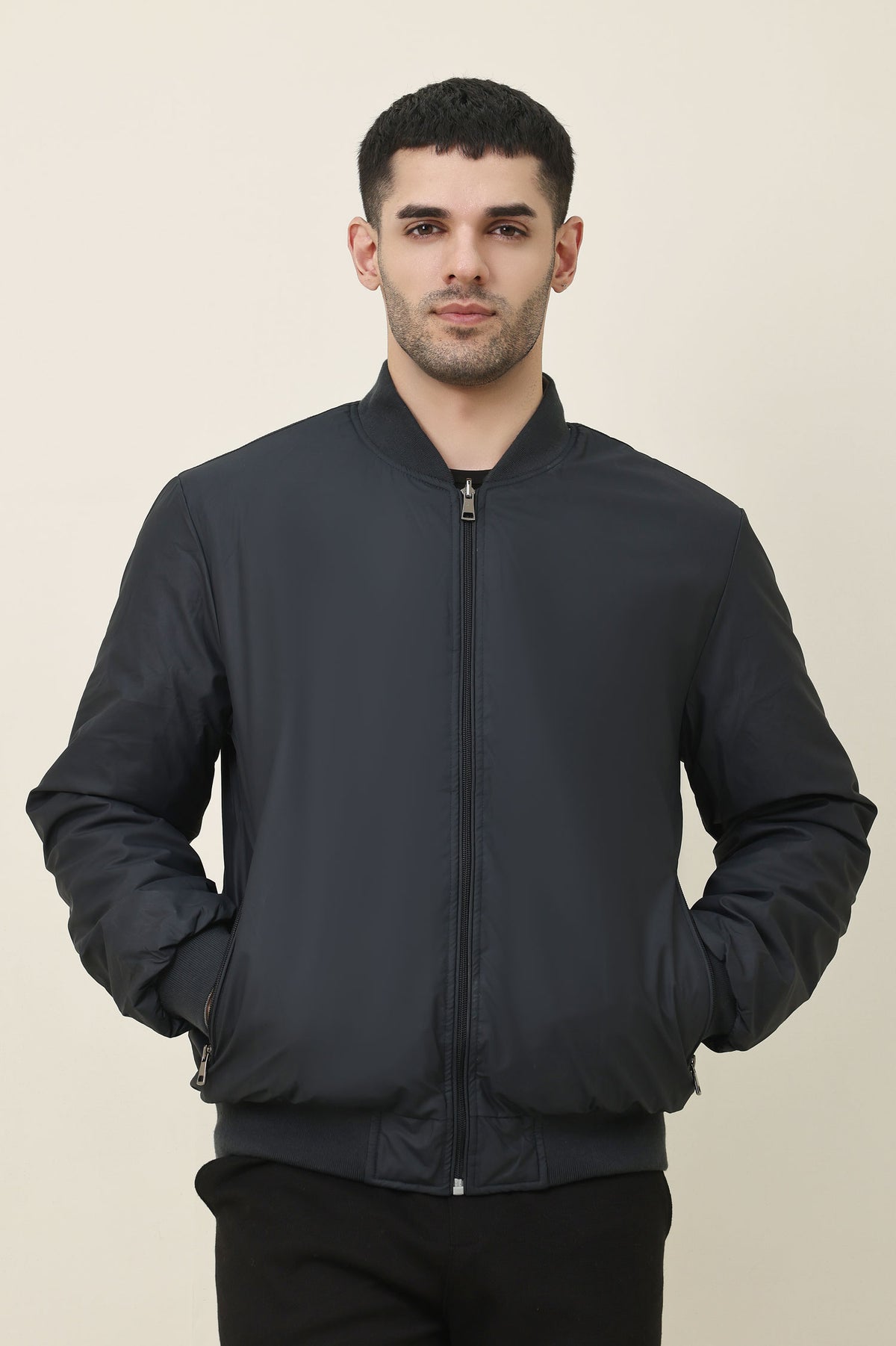 AEROFORM WINTER BOMBER JACKET-NAVY/MINT