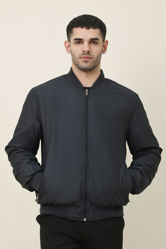 AEROFORM WINTER BOMBER JACKET-NAVY/MINT