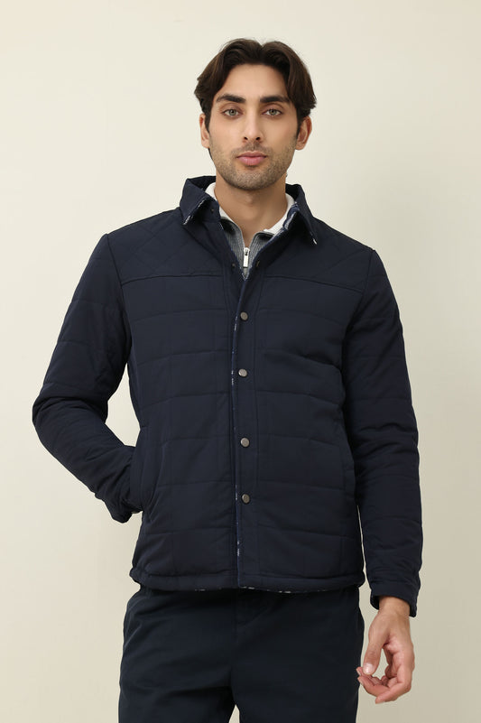 BREEZY AFTERNOON JACKET-NAVY/WHITE