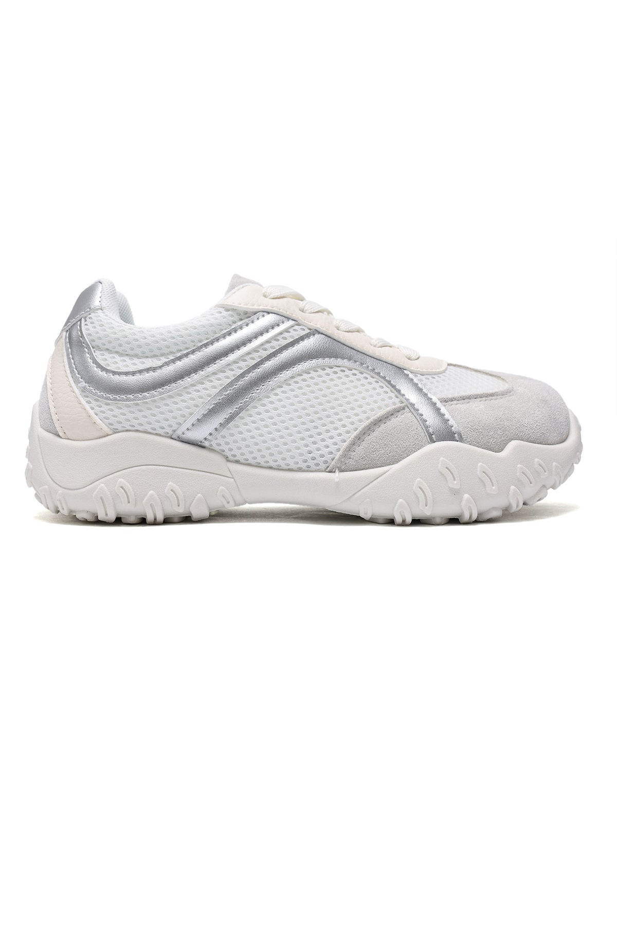 SPORTS LACE-UP SNEAKER-GREY/SLV
