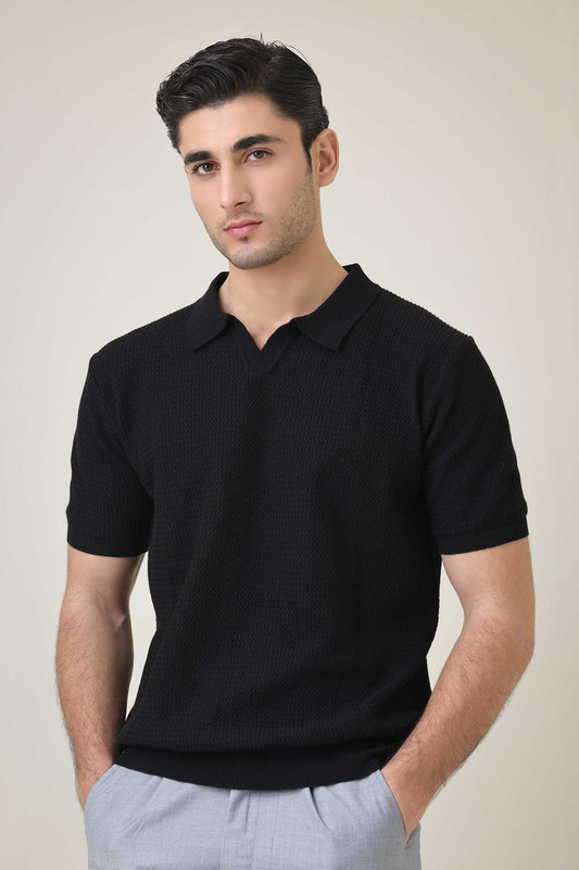 MODRIB SOFT POLO-BLACK