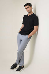 GROVE STITCH POLO-BLACK