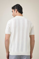 GROVE STITCH POLO-WHITE