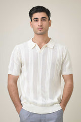 GROVE STITCH POLO-WHITE