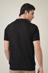 PEARLWEAVE CLASSIC POLO-BLACK