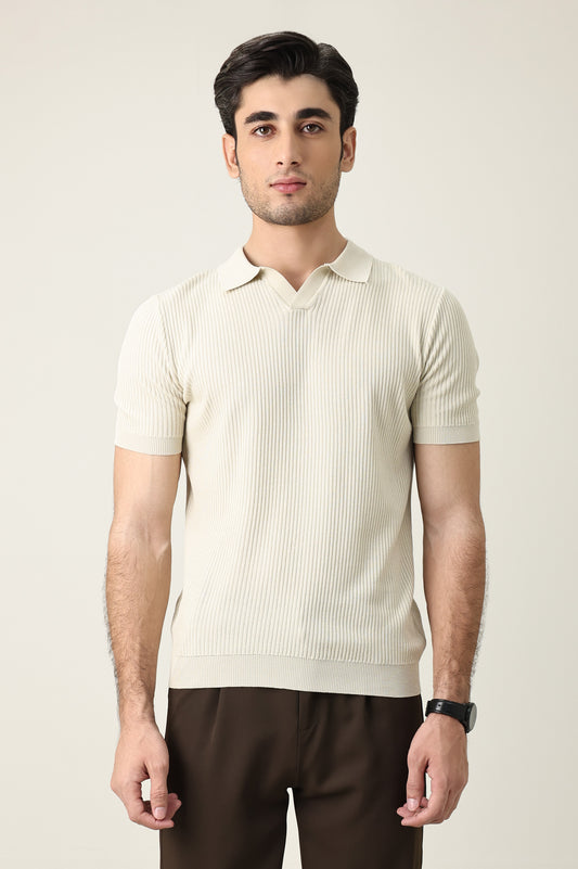 PRESTIGE COLLAR POLO-APRICOT