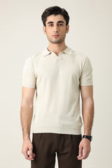 PRESTIGE COLLAR POLO-APRICOT