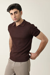 PRESTIGE COLLAR POLO-COFFEE