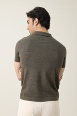ESSENTIAL SHORT SLEEVE POLO-OLIVE