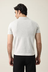 ESSENTIAL SHORT SLEEVE POLO-GREY