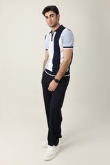 VINTAGE INSPIRED STRIPE POLO-LT-BLUE