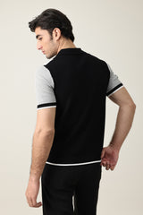 VINTAGE INSPIRED STRIPE POLO-LT-GREY