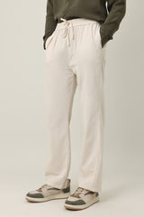 CASUAL DRAWSTRING TROUSER-BEIGE