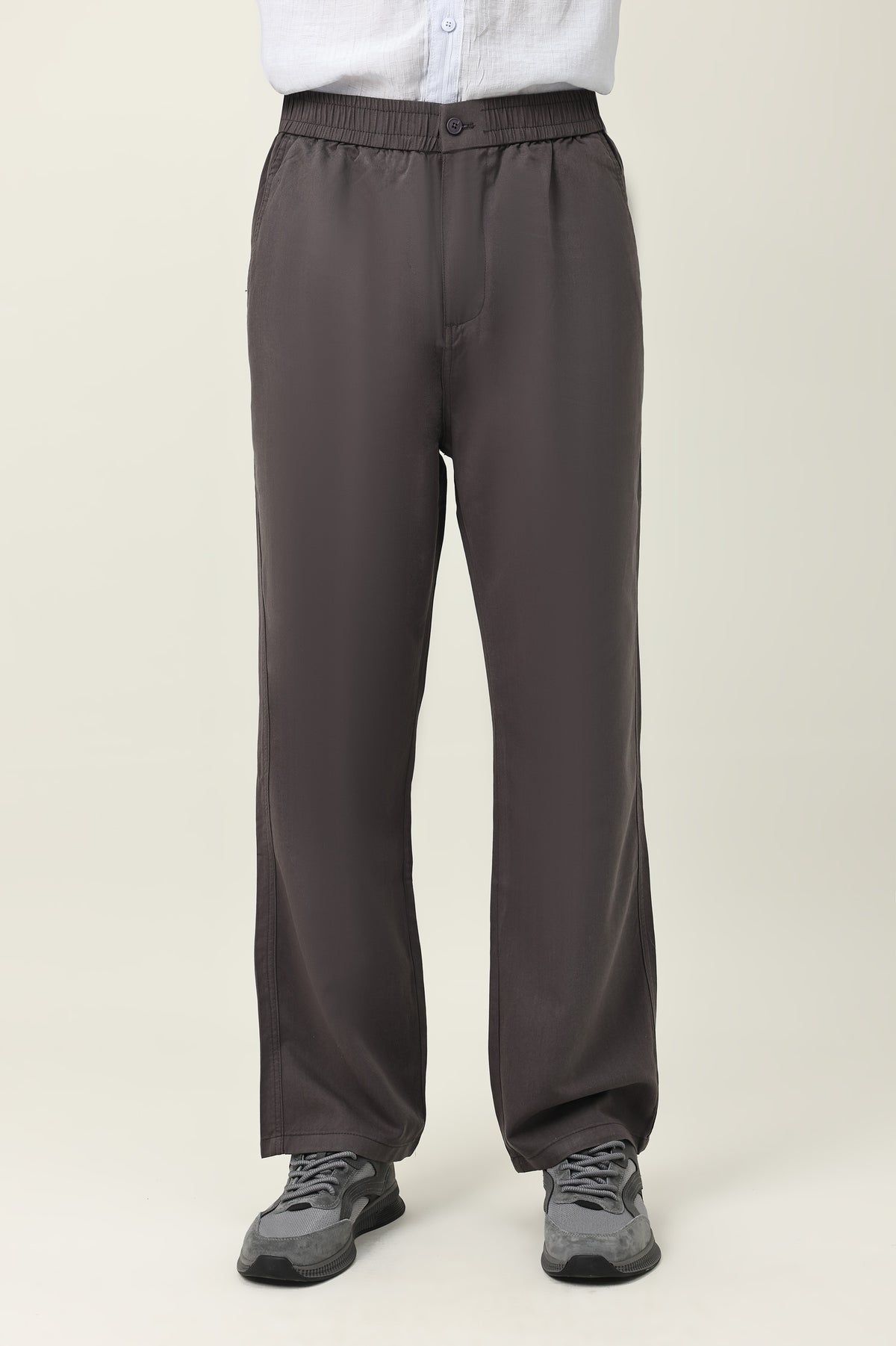 CIPHER LINE TAILORED FLOW BOTTOM-GREY