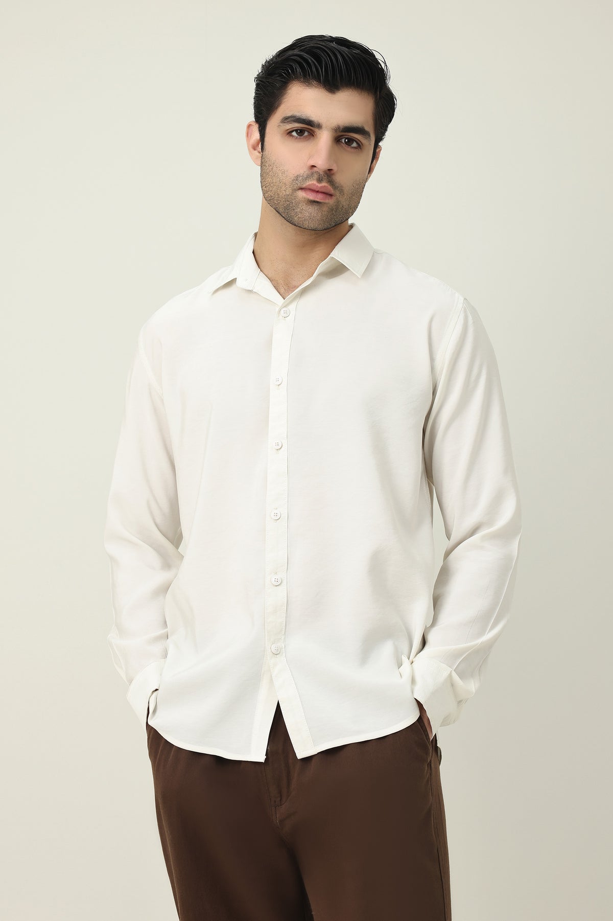 PRIME SMART SHIRT-BEIGE
