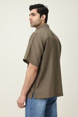 AIR LIGHT COMFORT SHIRT-COFFEE