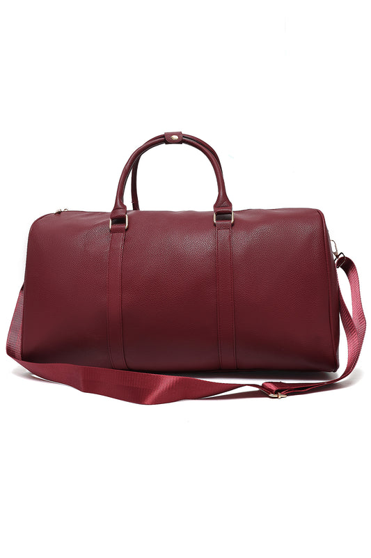 VOYAGER DUFFLE BAG-WINE