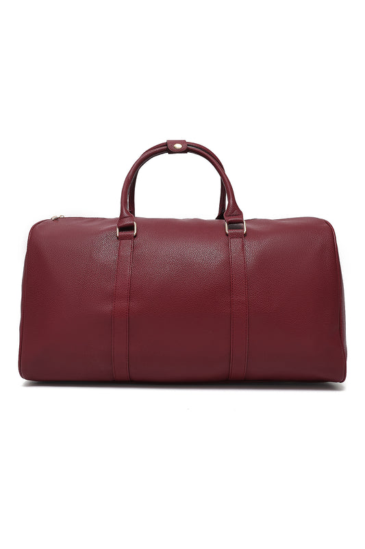 VOYAGER DUFFLE BAG-WINE