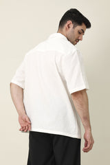 BREEZE LINE CAMP COLLAR SHIRT-WHITE