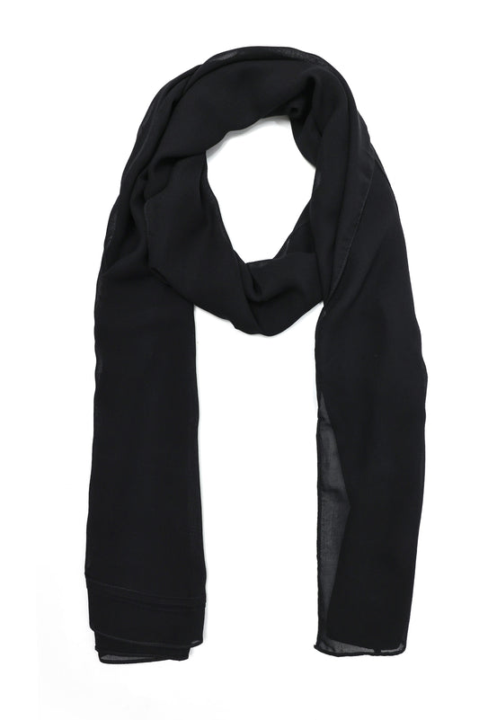 DELUXE SOFT SCARF-BLACK