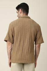 LEISURE SUMMER SHIRT-BROWN