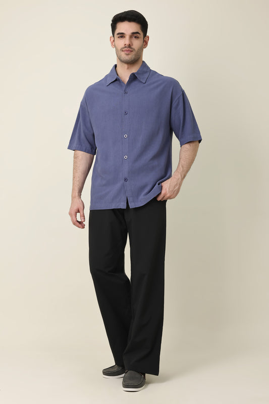 SUMMER DRIFT CASUAL SHIRT-BLUE