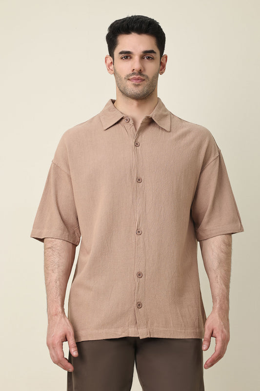 SUMMER DRIFT CASUAL SHIRT-KHAKI