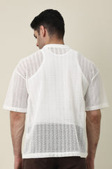 LACEKNIT MODERN CLASSIC SHIRT-WHITE