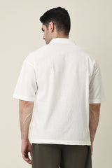 FLOWSTRUCT BUTTON SHIRT-WHITE