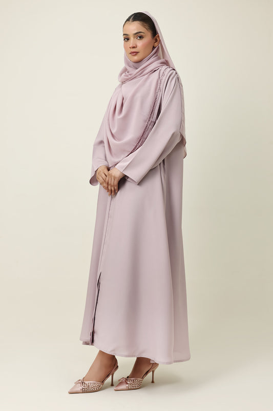NATURAL ELEGANCE ABAYA-LAVENDER