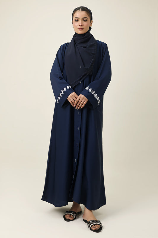 NATURAL ELEGANCE ABAYA-NAVY