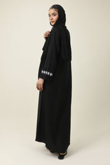 NATURAL ELEGANCE ABAYA-BLACK