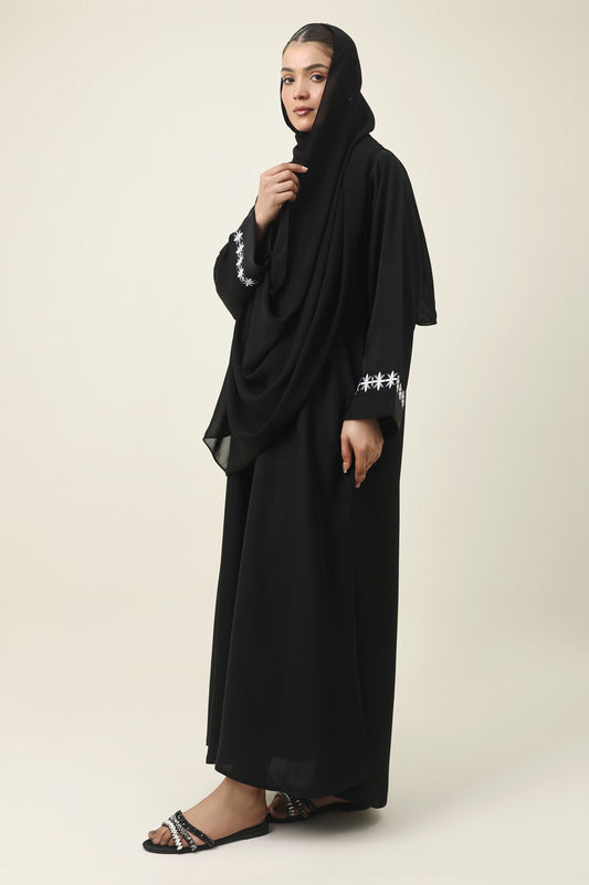 NATURAL ELEGANCE ABAYA-BLACK