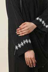 NATURAL ELEGANCE ABAYA-BLACK