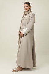 ROUHANI ELEGANT EVERYDAY ABAYA-BEIGE