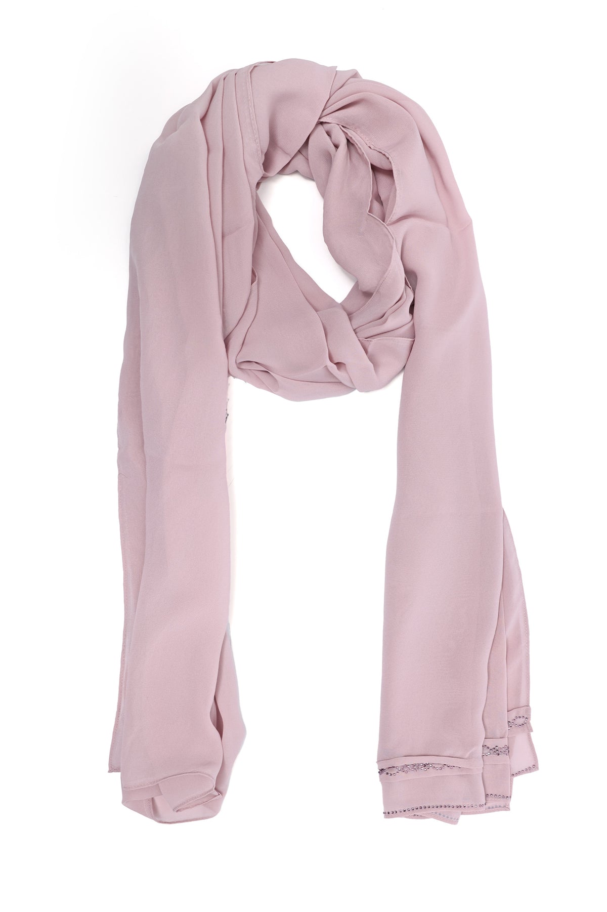 EMBELLISHED EDGE SCARF-LAVENDER
