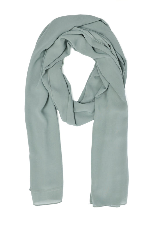 PURE FLOW DRAPE SCARF-PISTACHIO