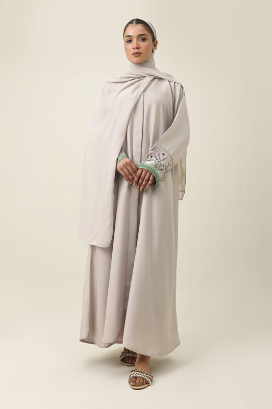 AYLA SOFT MODEST ABAYA-BEIGE
