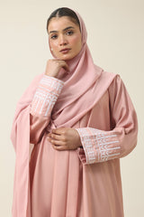 ROUHANI ELEGANT EVERYDAY ABAYA-PINK