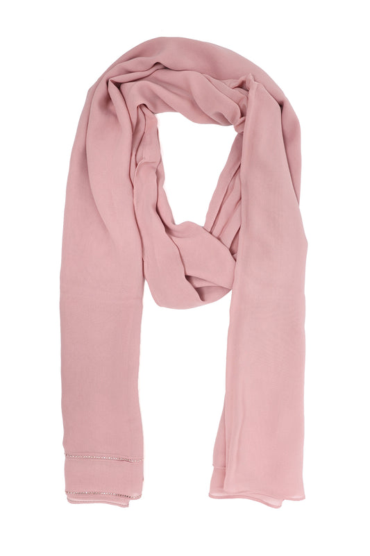 SOFT DRAPE ELEGANCE SCARF-PINK