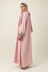 FINE ELEGANT MODEST ABAYA-PINK