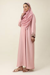 FINE ELEGANT MODEST ABAYA-PINK