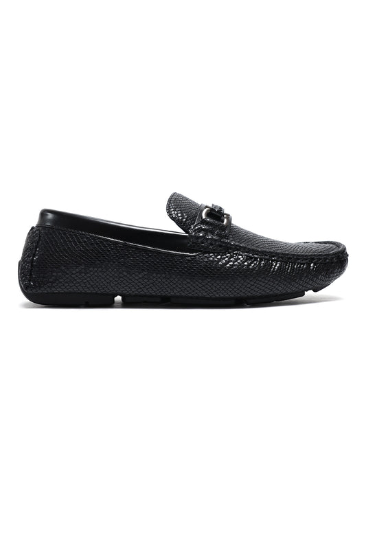ASTON TEXTURED LOAFERS-BLACK