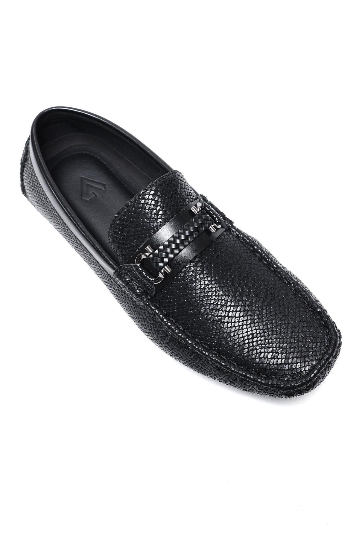 ASTON TEXTURED LOAFERS-BLACK