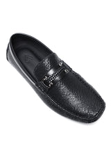 ASTON TEXTURED LOAFERS-BLACK