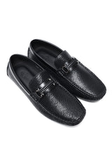 ASTON TEXTURED LOAFERS-BLACK