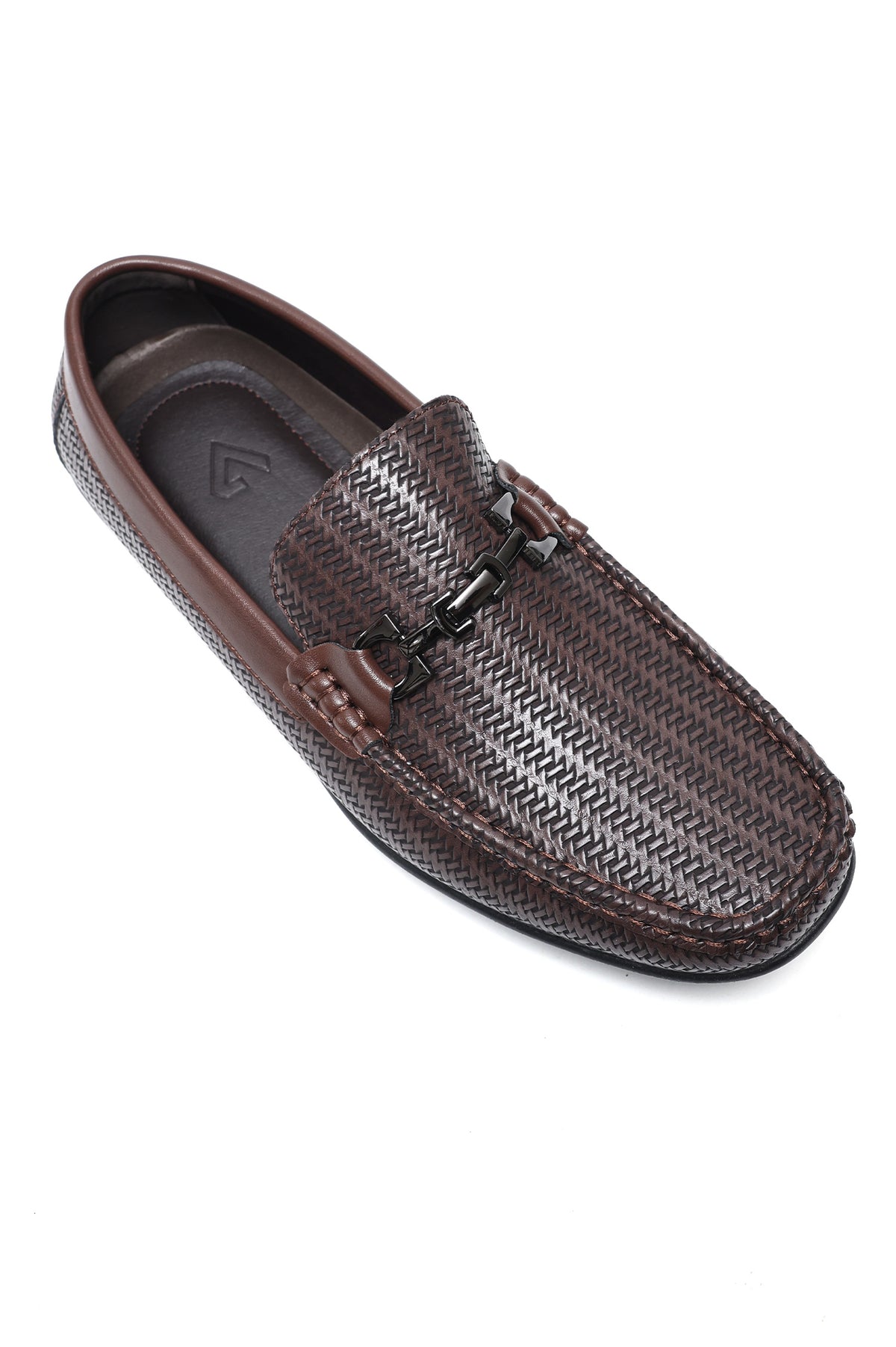 PARIS ROYALE WOVEN LOAFERS-COFFEE